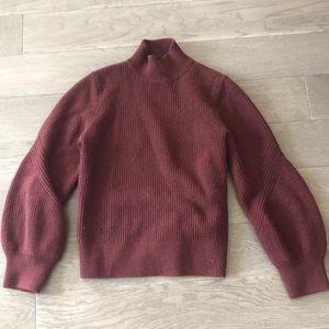 And other stories mock neck puff sleeve